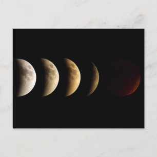 Super Moon, Blood Moon, Lunar Eclipse, 2015 Postcard