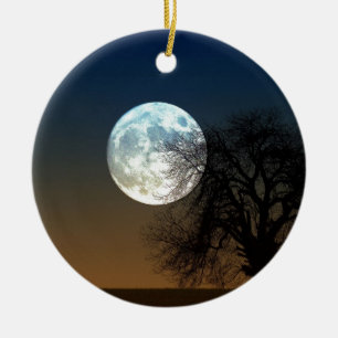 Super moon ceramic tree decoration