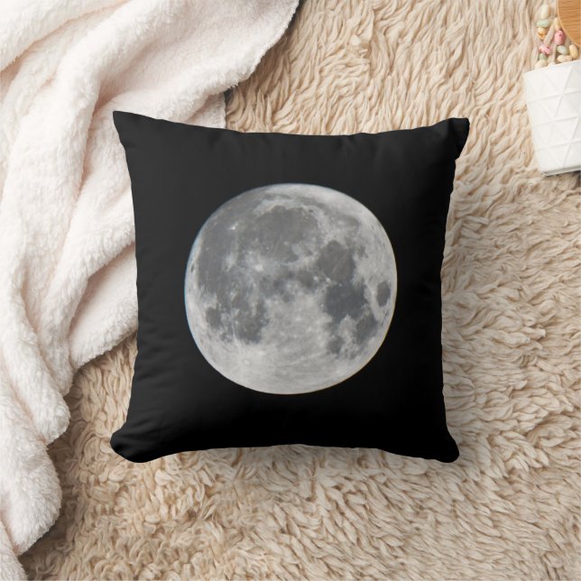 Super Moon | Mendota Heights Minnesota Cushion (Blanket)