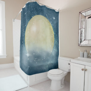 Super Moon - Shower Curtain