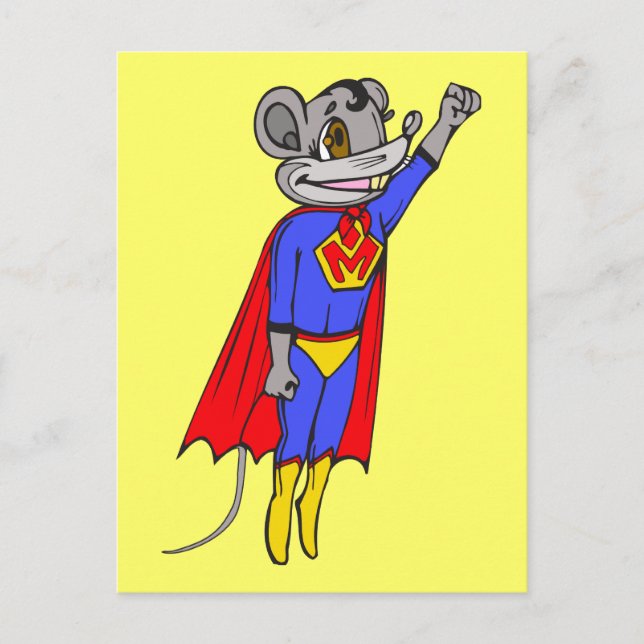 Super Mouse Postcard (Front)