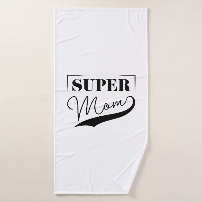 Super Mum Bath Towel (Bath Towel)