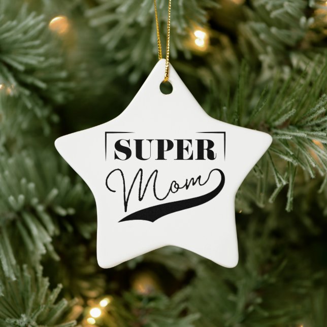 Super Mum Ceramic Tree Decoration (Tree)