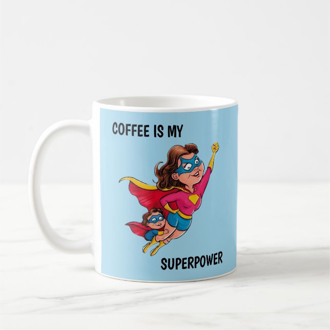 Super Mum Coffee Mug (Left)
