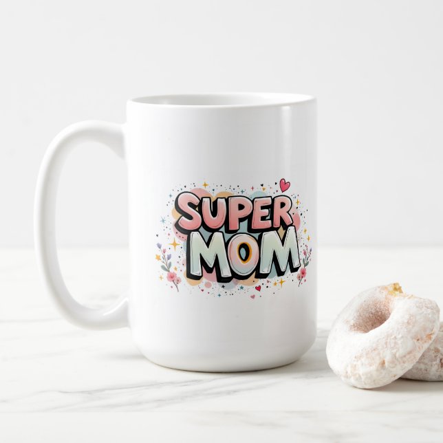 Super Mum Coffee Mug (With Donut)