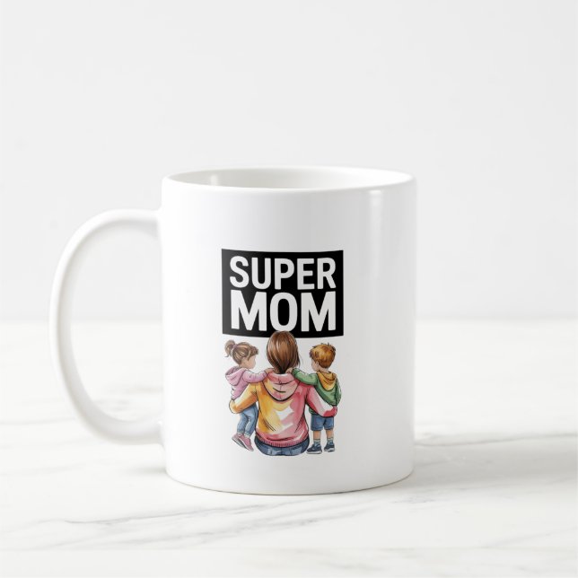 Super Mum Coffee Mug (Left)