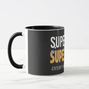 Super mum cute love hug mug