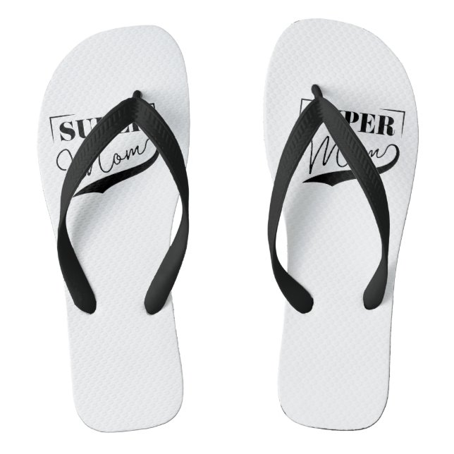 Super Mum Flip Flops (Footbed)