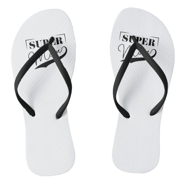 Super Mum Flip Flops (Footbed)
