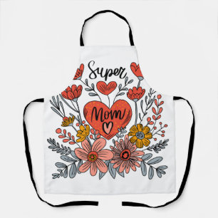Super Mum Floral Apron