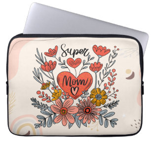 Super Mum Floral Electronics Bag