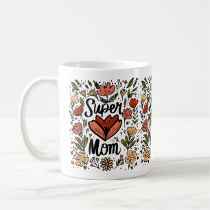 Super Mum Floral Mug