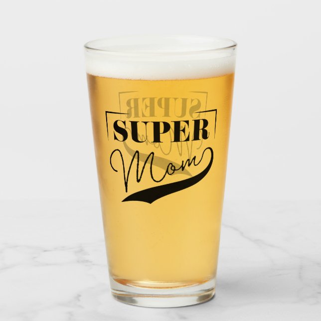 Super Mum Glass (Front Filled)