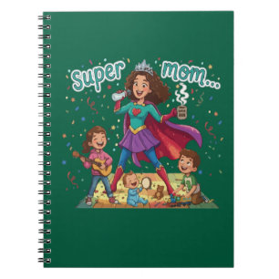 Super Mum Hero - Mother's Day Celebration Notebook