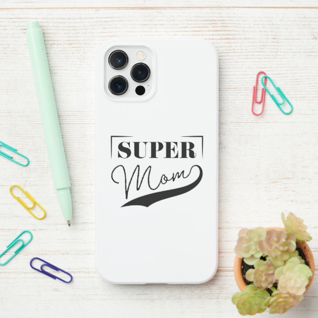 Super Mum iPhone Case (On Desk)
