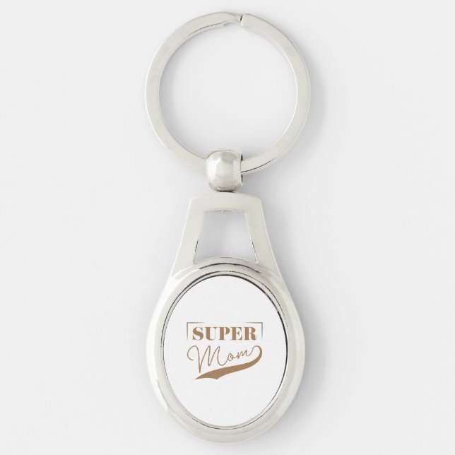 Super Mum Key Ring (Front)