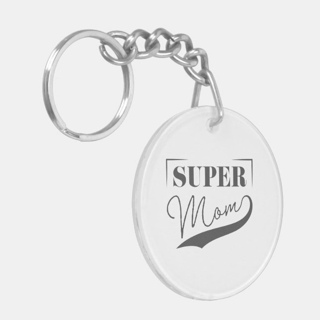 Super Mum Key Ring (Front Left)