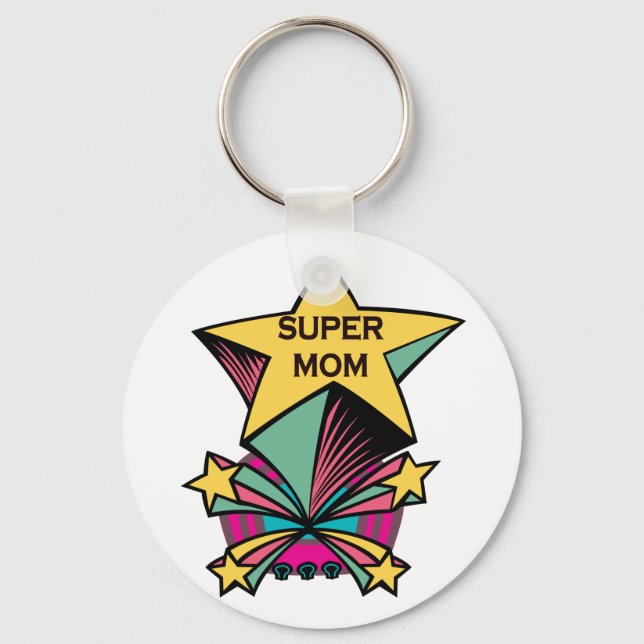 Super Mum Key Ring (Front)