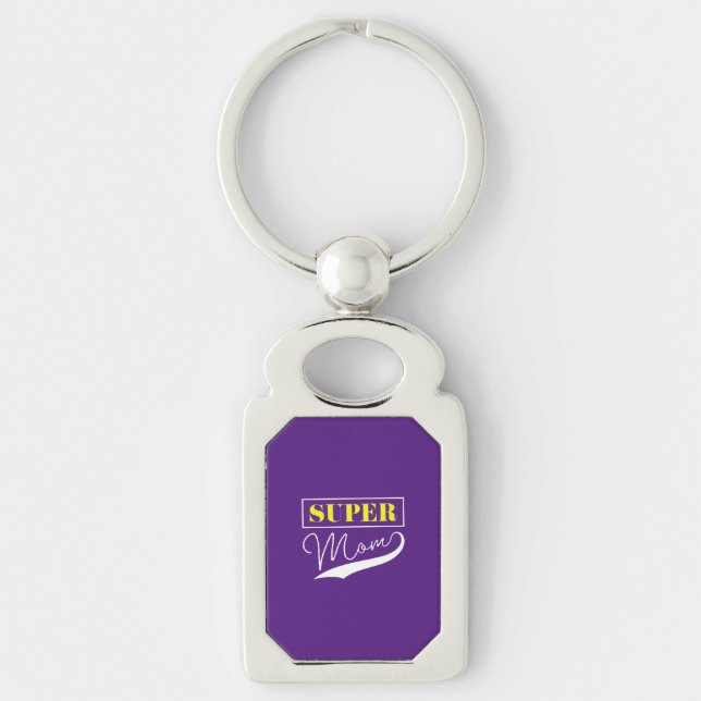 Super Mum  Key Ring (Front)