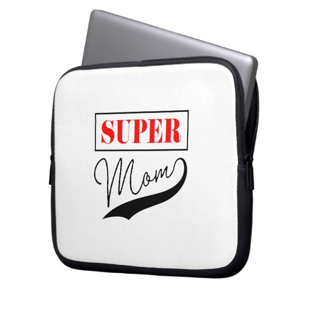 Super Mum Laptop Sleeve (Front Left)