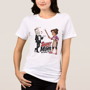 Super Mum Not Falling For It Tri-Blend Shirt