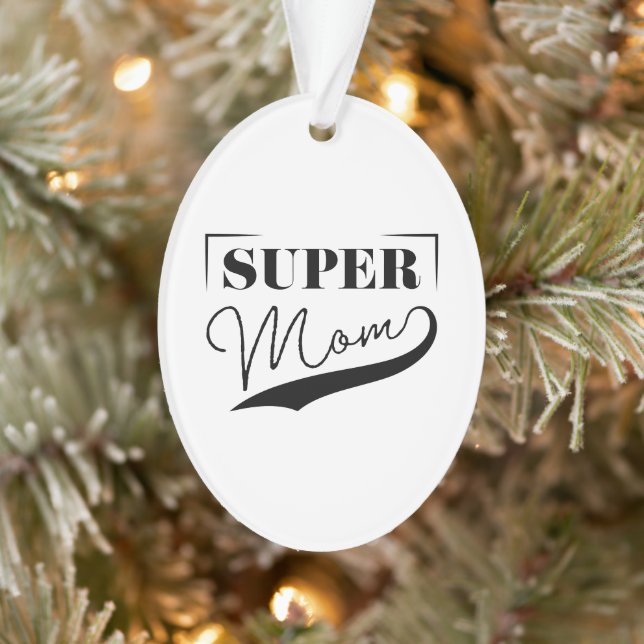 Super Mum Ornament (Tree)