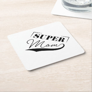 Super Mum Paper Coaster