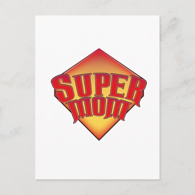 Super Mum Postcard (Front)