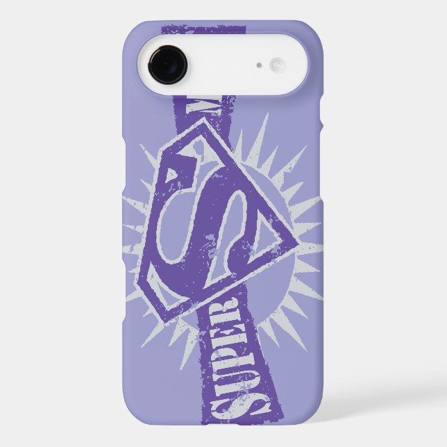 Super Mum Purple Starburst Case-Mate iPhone Case (Back)