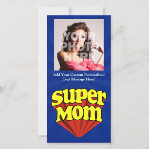Super Mum Red/Yellow/Blue Superhero Mother's Day