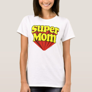 Super Mum Red/Yellow/Blue Superhero Mother's Day T-Shirt