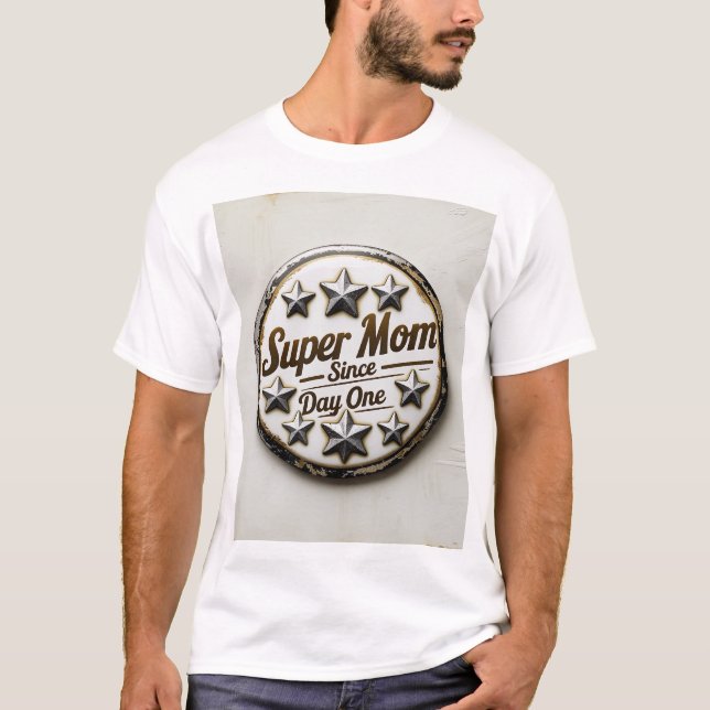 Super Mum Retro Badge Tee (Front)
