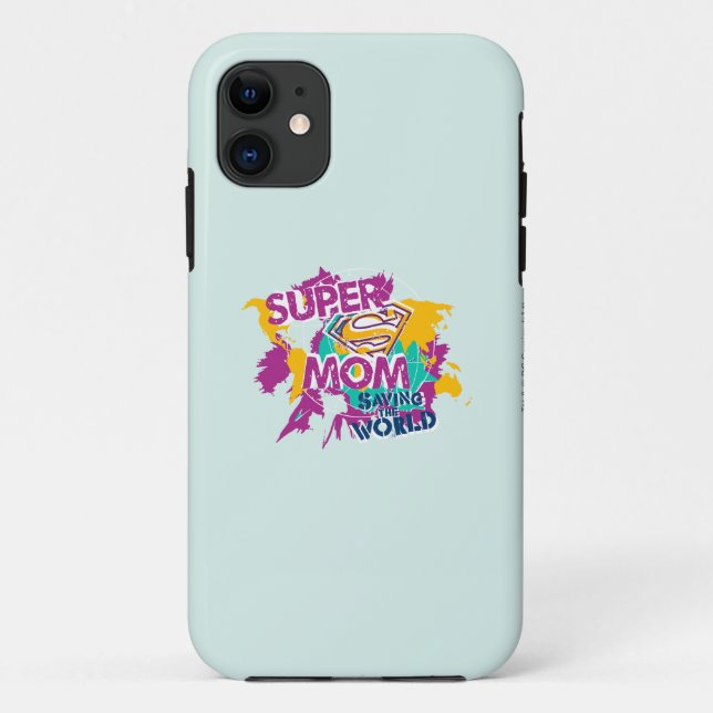Super Mum Saving the World Case-Mate iPhone Case (Back)