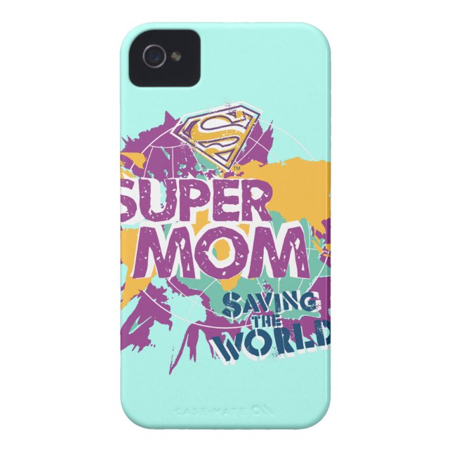 Super Mum Saving the World Case-Mate iPhone Case (Back)