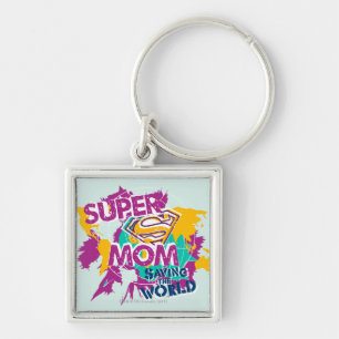 Super Mum Saving the World Key Ring