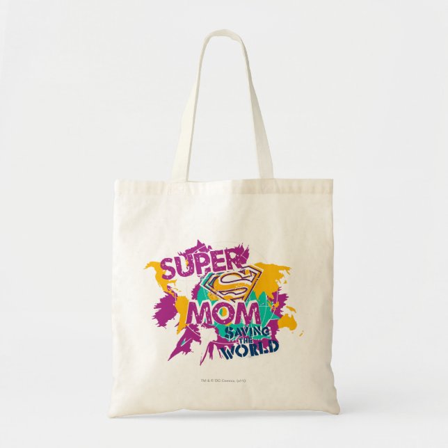 Super Mum Saving the World Tote Bag (Front)