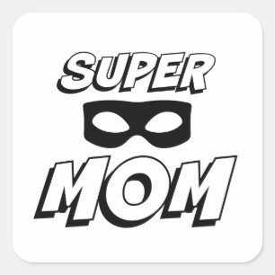 Super Mum Square Sticker