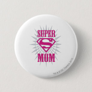 Super Mum Starburst 6 Cm Round Badge