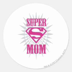 Super Mum Starburst Classic Round Sticker