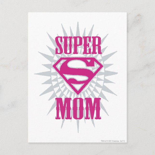 Super Mum Starburst Postcard (Front)