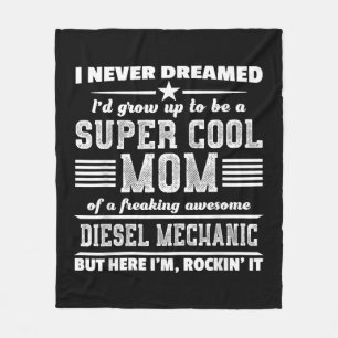 Super Mum Super Power Mother Mama Hero Fleece Blanket