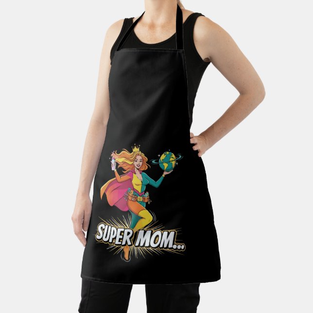 Super Mum Superhero Mother's Day Apron (Insitu)