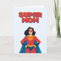 Super Mum Superhero Mother's Day Greeting Card