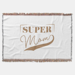 Super Mum Throw Blanket