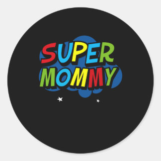 Super Mummy Gamer Mothers Day gift Classic Round Sticker
