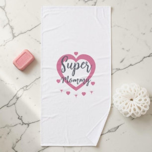 Super Mummy Personalised Best Mum Gift Bath Towel