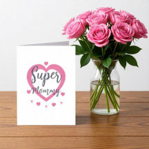 Super Mummy Personalised Best Mum Gift Card