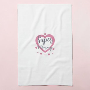 Super Mummy Personalised Best Mum Gift Kitchen Tea Towel