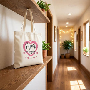 Super Mummy Personalised Best Mum Gift Tote Bag