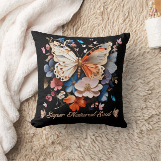 Super Natural Soul: Butterfly Garden Art Cushion